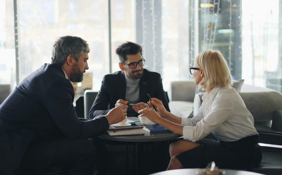 Technology consulting team meeting